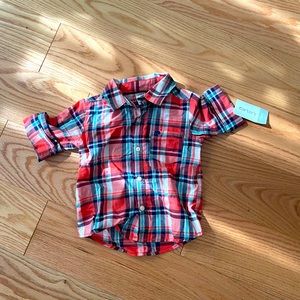 Plaid button down